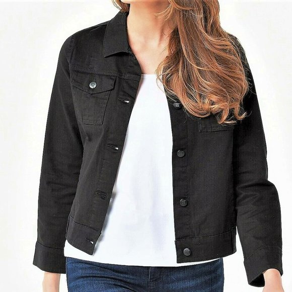 Woman with Control® Jackets & Blazers - NWOT⭐Woman with Control® Black Jeans Style Jacket